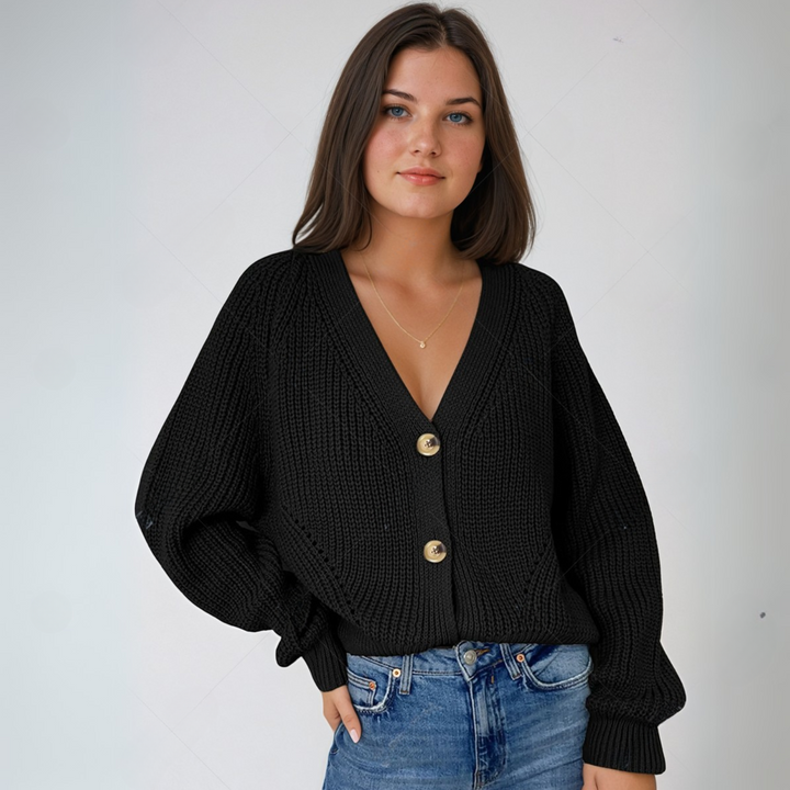 Echoarchiv | Strick-Cardigan mit V-Ausschnitt