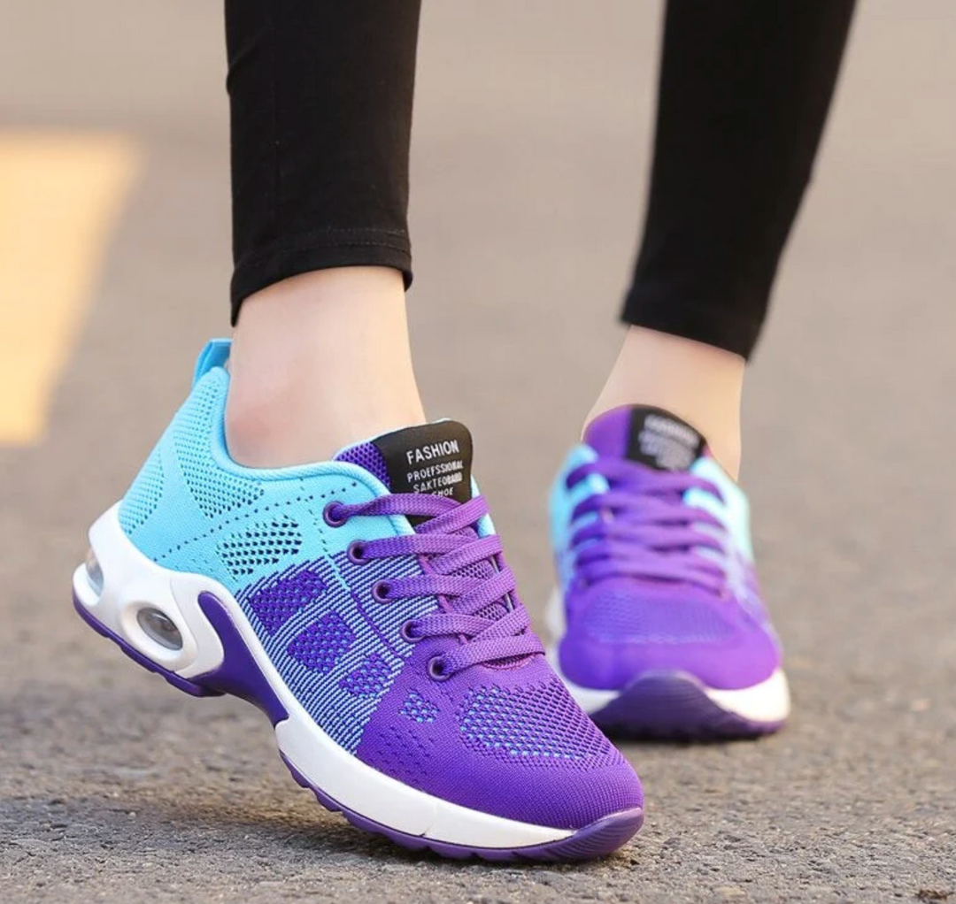 Türkis-Lila bequeme orthopädische schuhe