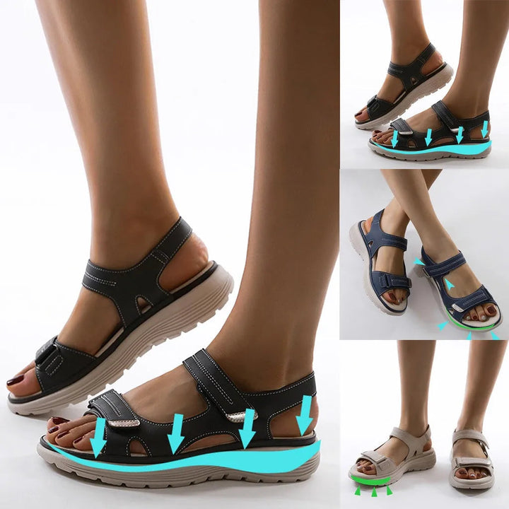 Orthopädische Sandalen - Leichte Klettsport-Sandalen für Frauen Echoarchiv