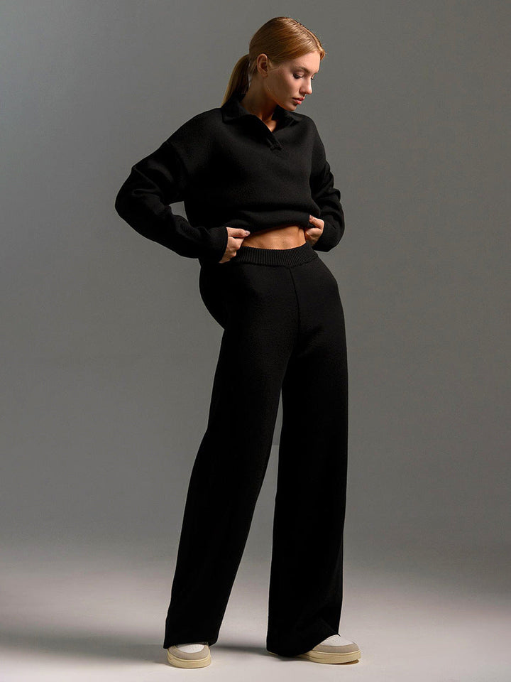 Echoarchiv | Lounge Satz mit Weiten Hose und Poloshirt
