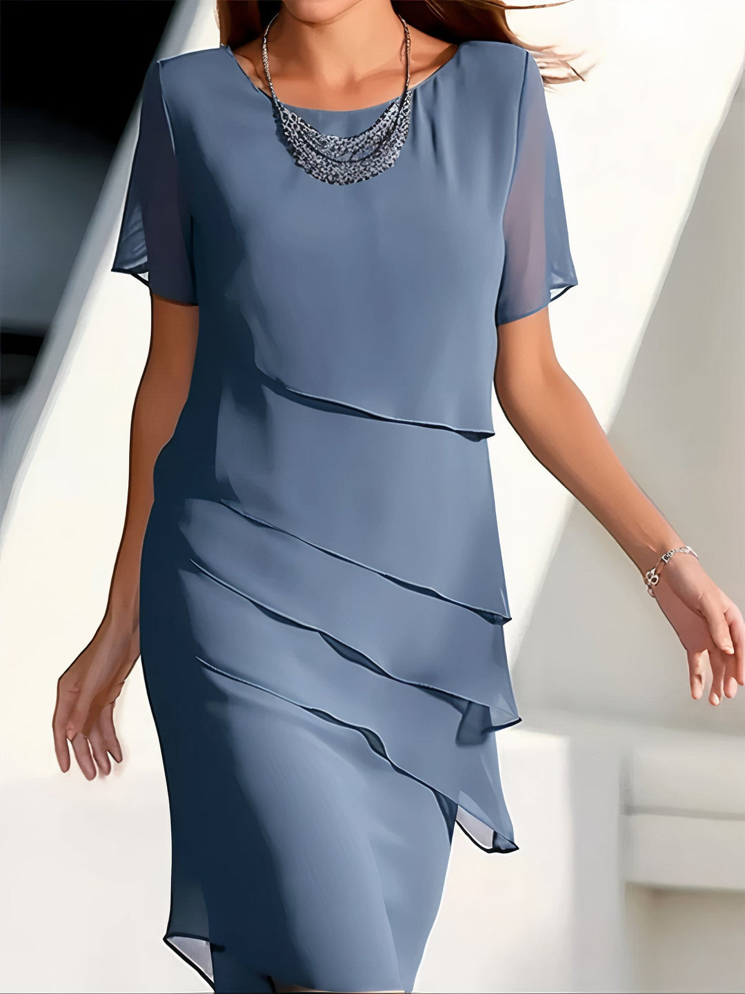 Plissiertes Chiffonkleid - JEchoarchivnnette