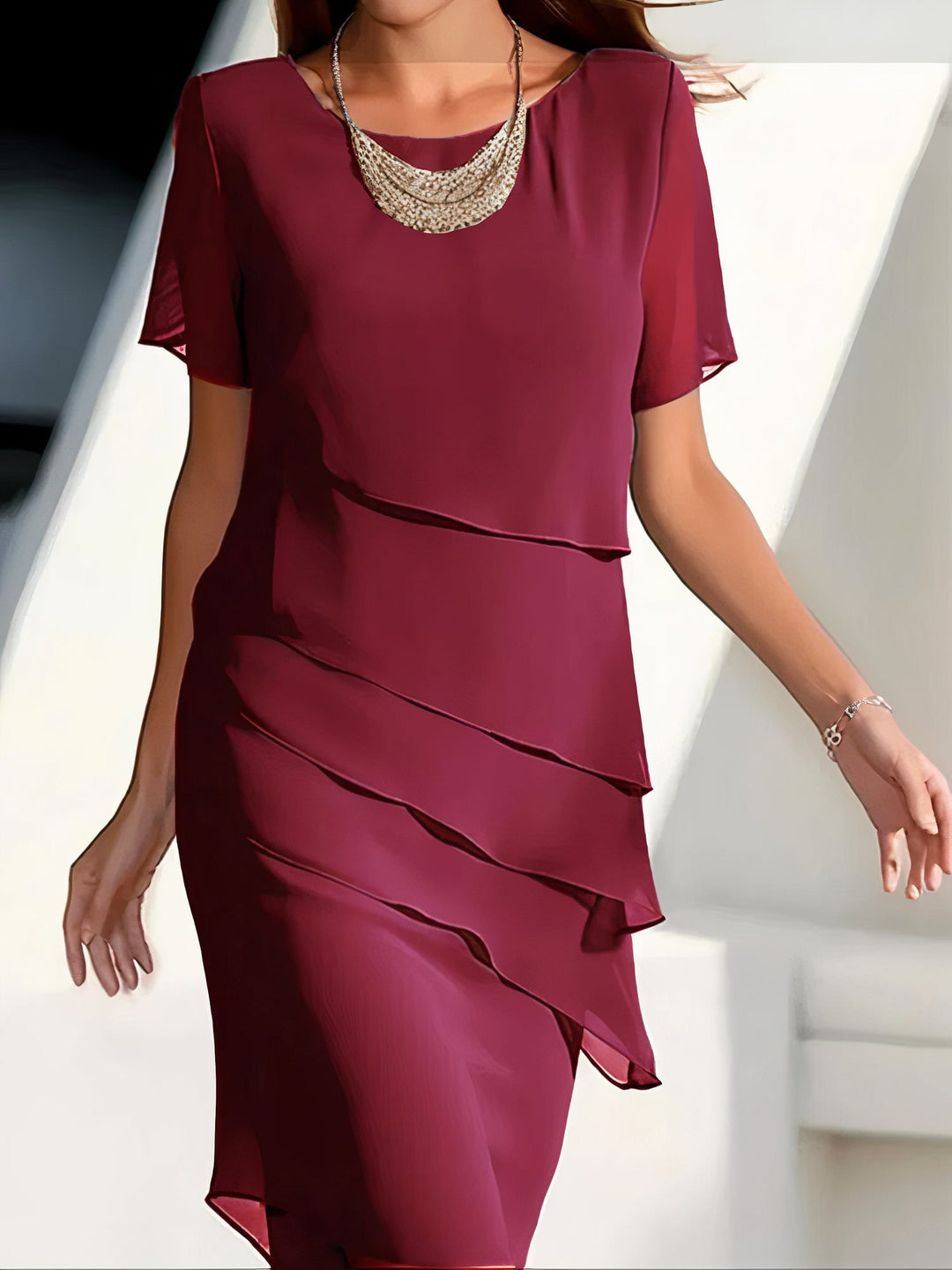Plissiertes Chiffonkleid - JEchoarchivnnette