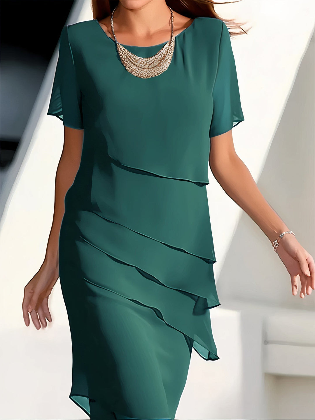 Plissiertes Chiffonkleid - JEchoarchivnnette