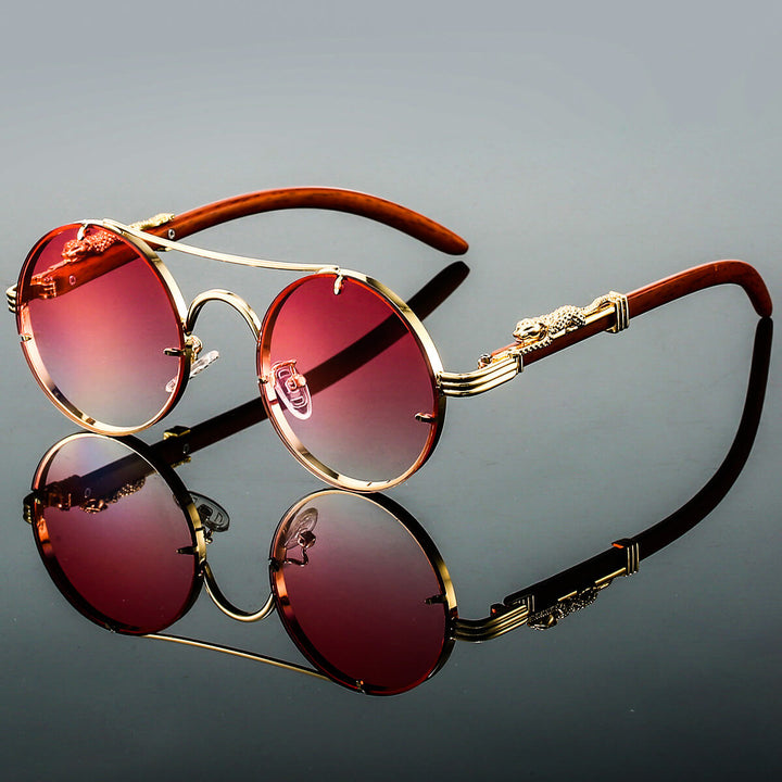 Echoarchiv | Ovale Retro Sonnenbrille Aus Metall