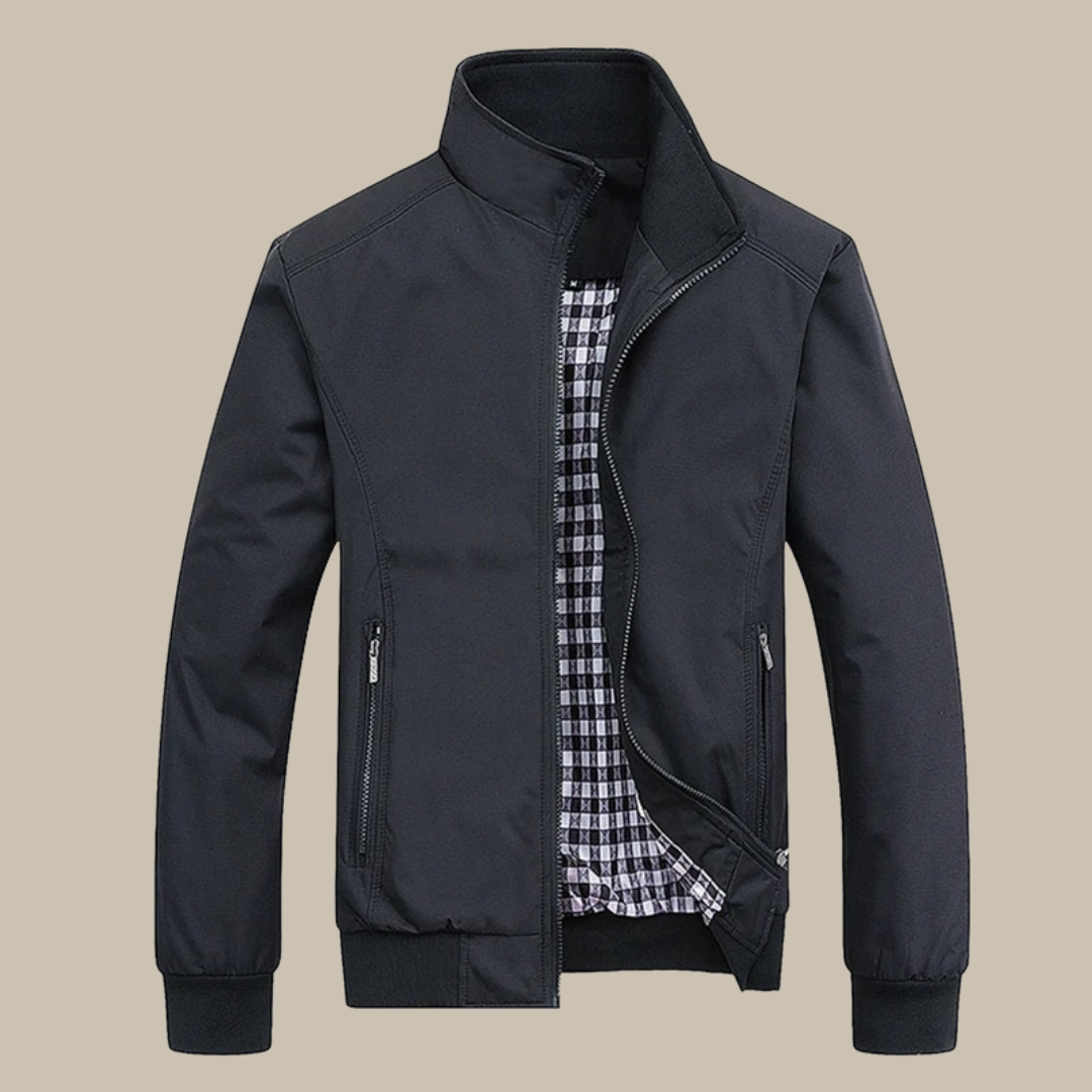 Echoarchiv - Stilvolle Casual Herbst WindbrEchoarchivker mit Kragen für Männer