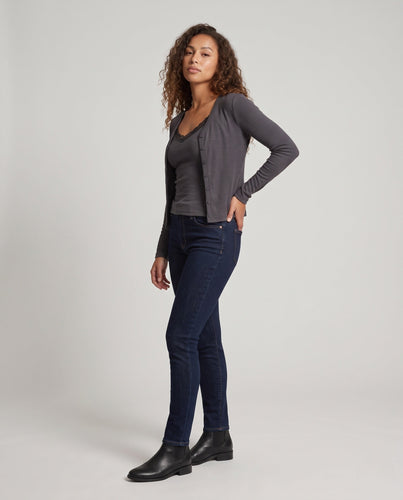 Damen Feinstrick-Cardigan mit Spitzen-Cami Set Echo Archiv