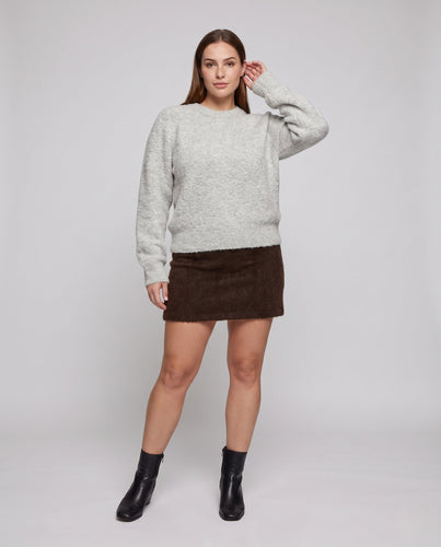 Damen Kuscheliger Bouclé‑Optik Oversize‑Pullover mit Rundhalsausschnitt Echo Archiv