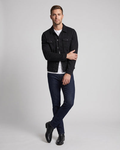 Herren Leichte Jeansjacke im Clean-Utility-Stil mit verstellbarem Saum Echo Archiv