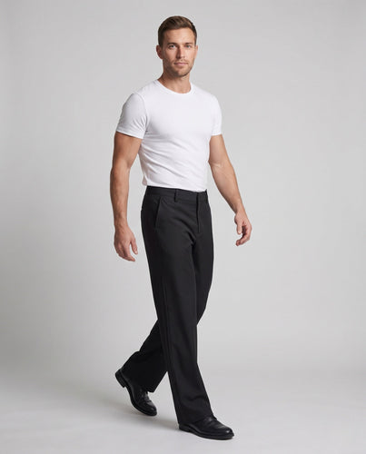 Herren Anzughose im geschneiderten Look mit Bügelfalte und weitem Bein Echo Archiv