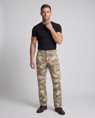 Herren Camouflage-Utility-Jeans im geraden Palazzoschnitt Echo Archiv