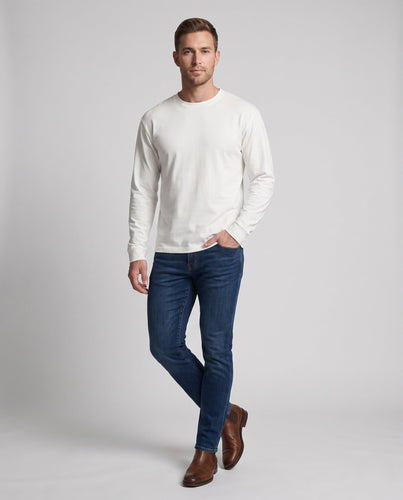 Herren Langarmshirt aus Waffelstrick mit Rundhals und relaxed Fit Echo Archiv