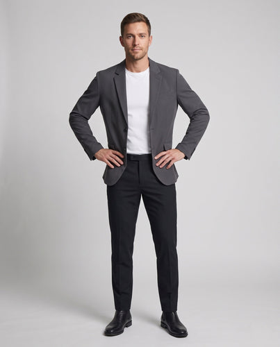Herren Oversize Relaxed-Sakko mit Zweiknopf-Front und Pattentaschen Echo Archiv