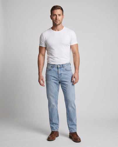 Herren Weite Straight‑Leg Jeans im Baggy‑Look aus robustem Denim Echo Archiv