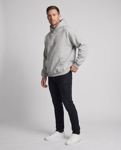 Unisex Oversize-Kapuzenpullover mit Kängurutasche und strukturierter Scuba-Optik Echo Archiv