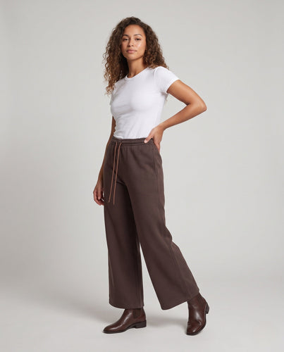 Damen weite Sweathose mit hohem Bund und Tunnelzug Echo Archiv