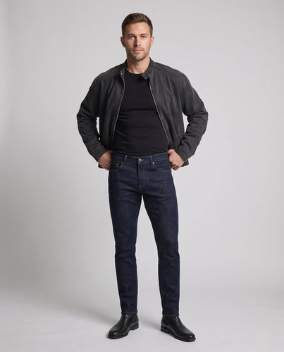 Herren Oversize-Jeansjacke mit Stehkragen und Zwei-Wege-Reißverschluss Echo Archiv