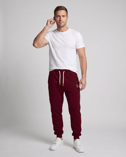 Herren Slim-Tapered Jogginghose mit elastischem Bund, Kordelzug und Rippbündchen Echo Archiv