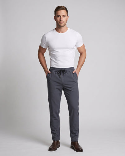 Herren Slim-Fit Joggerhose mit elastischem Bund, Kordelzug und engen Bündchen Echo Archiv