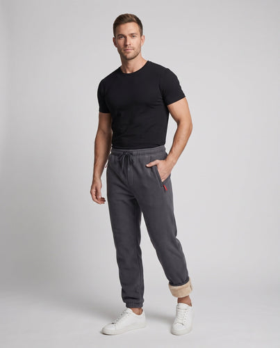 Herren Thermo-Fleece-Jogginghose mit Teddyfutter und elastischem Komfortbund Echo Archiv