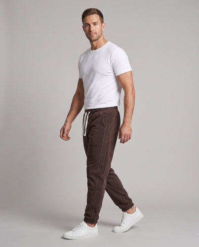 Herren Thermo-Fleece-Jogginghose mit weichem Teddyfutter, elastischem Bund und Kordelzug Echo Archiv