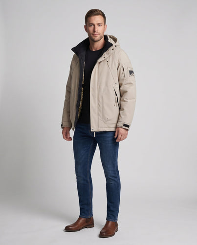 Herren Wasserabweisende Funktions‑Thermojacke mit Kapuze und Utility‑Taschen Echo Archiv