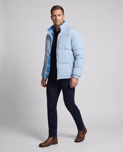 Herren Wattierte Steppjacke mit kariertem Innenfutter und wind- und wasserabweisender Außenhülle Echo Archiv