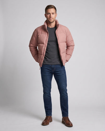 Herren Wattierte Steppjacke mit Stehkragen und Thermoisolierung Echo Archiv