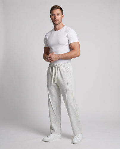 Herren Weite Relaxed‑Sweatpants mit Bundkordel und Bügelfalte Echo Archiv