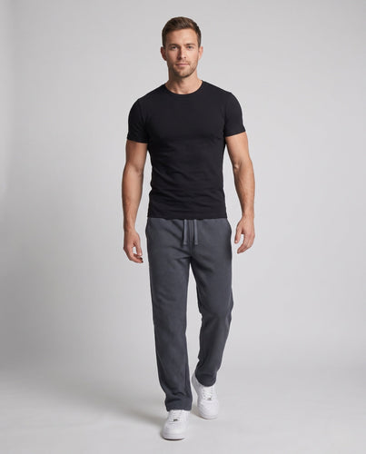 Herren Weite Thermo-Strickhose mit Fleece-Innenfutter und aufgesetzter Tasche Echo Archiv
