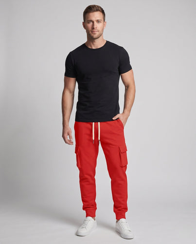Herren Cargo-Jogginghose mit seitlichen Pattentaschen, Kordelzug und schmalem Bündchen Echoarchiv