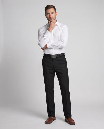 Herren Thermisch gefütterte Twill-Hose mit elastischem Bund und bügelleichter Oberfläche Echoarchiv