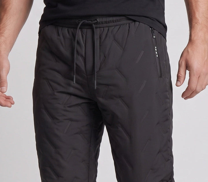 Herren Thermische Outdoor-Jogginghose mit dickem Sherpa-Innenfutter, elastischem Bund und Sicherheits-Reißverschlusstasche Echoarchiv