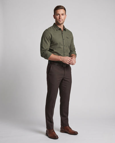 Herren Thermo-Hemd Slim Fit mit Teddy-Innenfutter und Brusttasche Echoarchiv