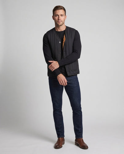 Herren Thermo‑Weste mit weichem Teddyfutter, Knopfleiste und aufgesetzten Taschen Echoarchiv
