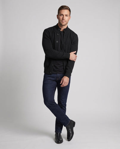 Herren Modische Strickjacke mit hohem Kragen Echo Archiv
