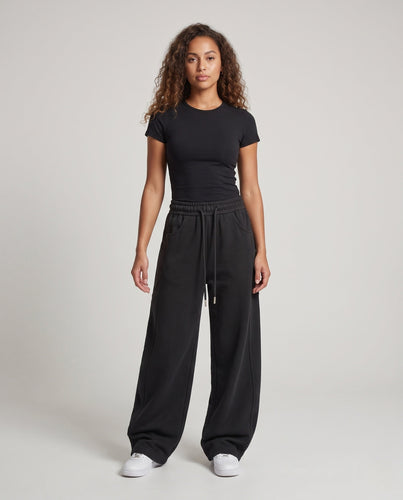 Damen Bequeme und weite Freizeithose mit elastischem Bund Echo Archiv