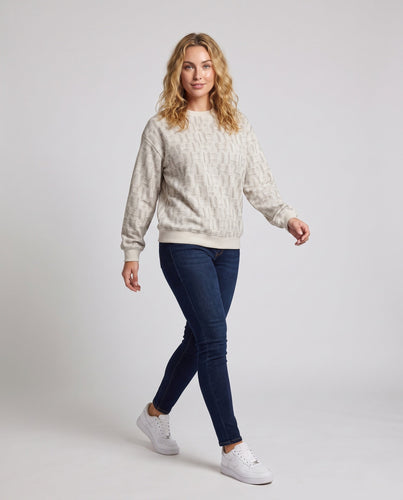 Damen Matelassiertes Sweatshirt Echo Archiv