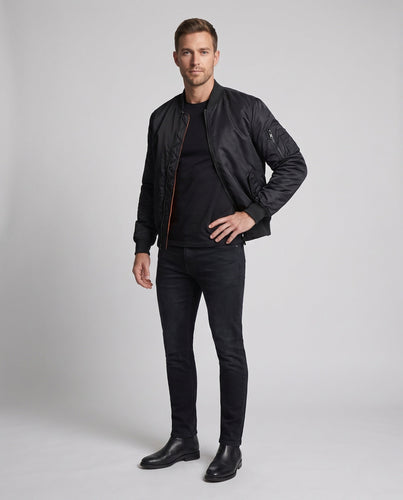 Herren kurz geschnittener Thermo‑Pilotblouson mit Ärmeltasche und gesteppter Warmfutter‑Innenlage Echoarchiv
