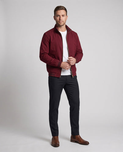 Herren lässige Thermo-Bomberjacke mit weichem Teddyfleece‑Innenfutter und Stehkragen Echoarchiv