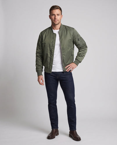 Herren Thermo-Bomberjacke mit wattierter Innenlage, Ärmeltasche und elastischen Rippbündchen Echoarchiv