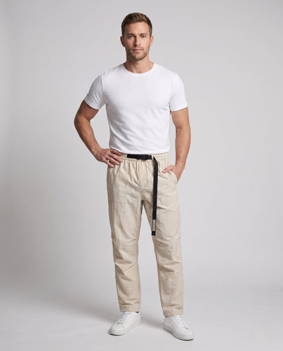 Herren Leichte technische Cargo-Hose mit elastischem Bund und Gurtverschluss Echoarchiv