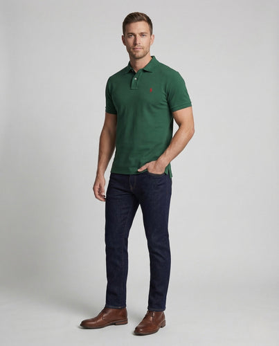 Herren Piqué Poloshirt Kurzarm
