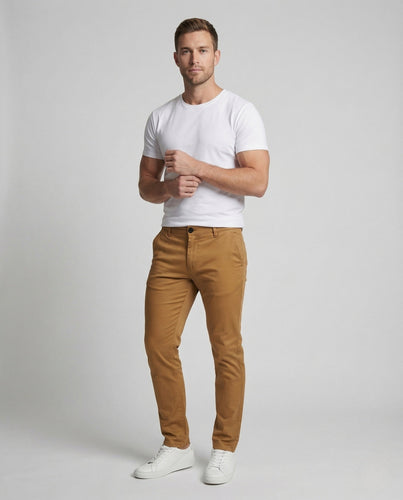 Herren Chinohose Slim Fit Stretch