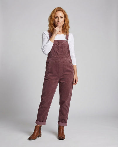 Damen Cord Latzhose Weit