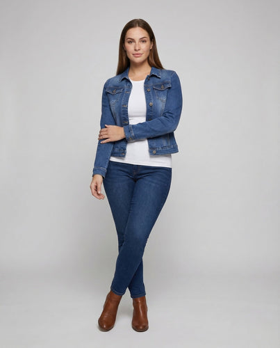 Damen JEchoarchivnsjacke Tailliert Elastisch