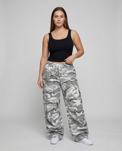 Damen Cargo Hose Extraweit Taschen