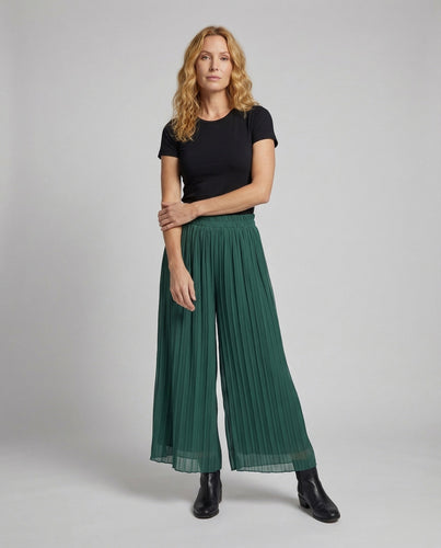 Damen Weite Hose Plissee – Avélisse