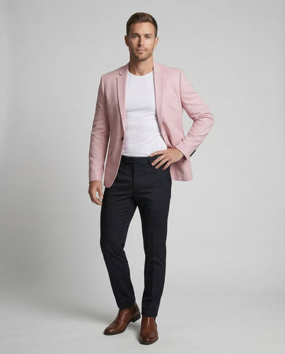 Herren Leinen Sakko Slim