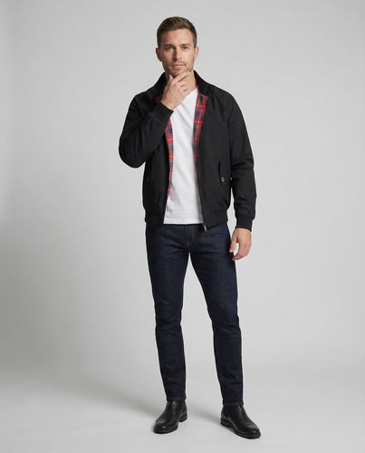 Herren Heritage-Kurzjacke Kariertes Futter