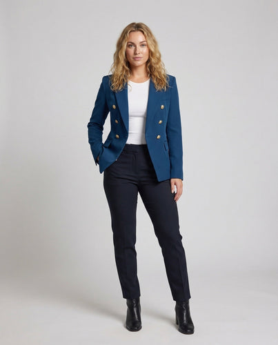 Damen Businessblazer Emblemknöpfe